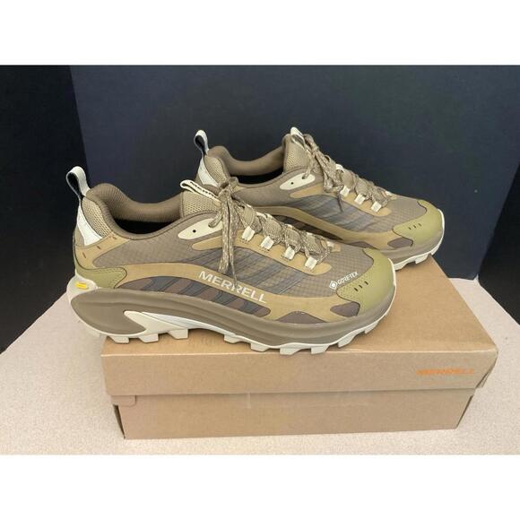 New! Mens Merrell Moab Speed 2 Gore-Tex “Coyote” Hiking Shoes. Size 10. Awesome! - Picture 1 of 7